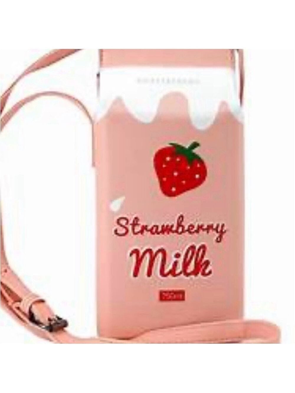 Strawberry Milk Box Crossbody Bag